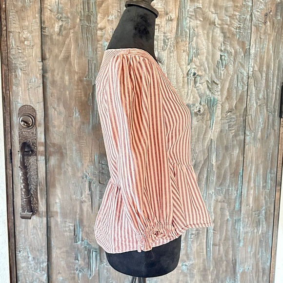 Madewell Cotton Wrap Top - Picture 4 of 6